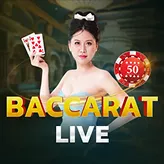 Baccarat Live tại 1xBet – chơi trực tiếp với dealer chuyên nghiệp, trải nghiệm chân thực.